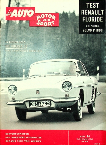 Deckblatt Auto Motor und Sport (26/1960)